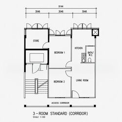 Blk 102 Crescent View (Queenstown), HDB 3 Rooms #560941791